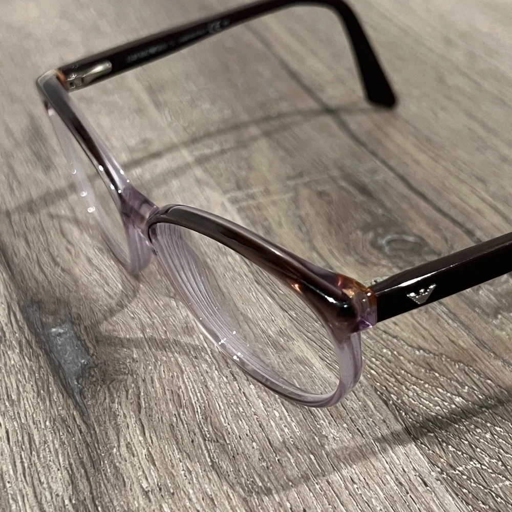 Emporio Armani Black Gradient Made in Italy Frames Glasses Lux Designer